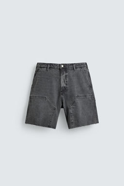BERMUDA BOLSILLO CARPINTERO / Gris oscuro - Zara фото 7