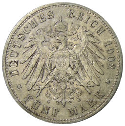 5 марок 1902 года A Германия (Пруссия)