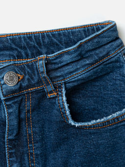 Джинсы прямые Синие 7+ - Bungly фото 5