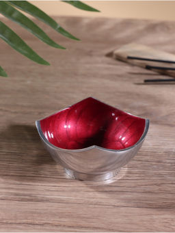 Менажница Бэнкс (набор 3 шт) 7х7х4 см, на подносе, алюминий, цв. красный - Simaland фото 4