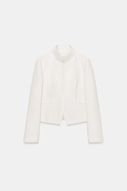 BLAZER ENTALLADA COMBINADA ZW COLLECTION / Crudo - Zara фото 7