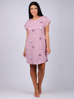 Туника "Душечка" брусника, трикотаж