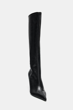 FITTED HIGH-HEEL BOOTS - Zara фото 6