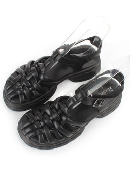 08-PEAG48-1 BLACK Босоножки женские (натуральная кожа) - Фабричный китай фото 3