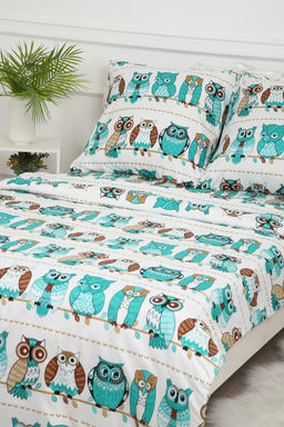 Детское постельное белье Совы полисатин ,наволочки 50х70 и 70х70см