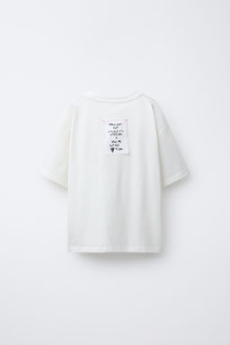 HEART T-SHIRT WITH EMBROIDERED TEXT - Zara фото 2