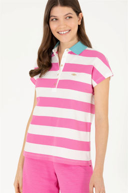 Женская розовая футболка - U.s. polo assn фото 9