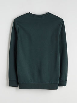 Bisiklet Yaka Erkek Sweatshirt