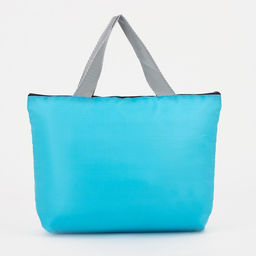 Термосумка на молнии, объём 3.8 л, голубая