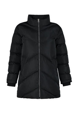 TRENDYOLMILLA Siyah Kapusonlu Su Itici Sisme Mont TWOAW24MO00080  фото 6