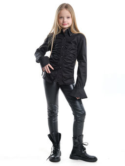 Рубашка для девочки черная 33-92531 черный