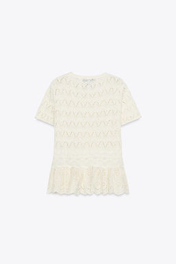 ROMANTIC KNIT TOP WITH TRIMS - Zara фото 6