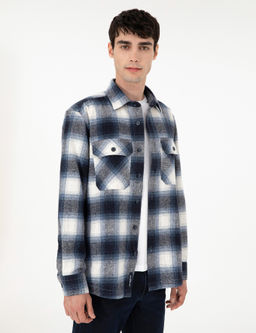 Lacivert Oversize Uzun Kollu Oduncu G_mlek - Pierre cardin фото 3