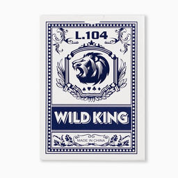 Карты игральные бумажные Wild King, 55 шт, 280 г/м2, синие, 6.3 х 8.8 см - Simaland фото 4