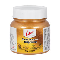 Краска акриловая VISTA-ARTISTA idea Эмаль акриловая декоративная VIAE-220 220 мл 001 под золото