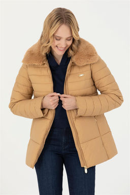 Женское песочное пальто Неожиданная скидка в корзине - U.s. polo assn фото 3