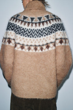 ALPACA JACQUARD JUMPER - Zara фото 3