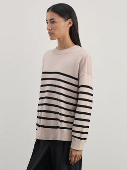 Джемпер в полоску из вискозы / Zarina  фото 4