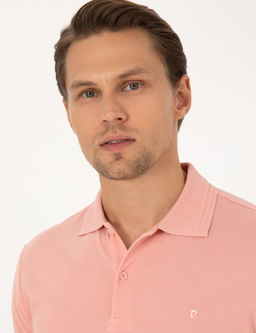 G_l Kurusu Slim Fit %100 Pamuk K_vr_lmaz Polo Yaka Basic Ti__rt