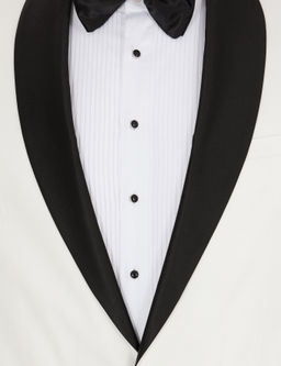 Белый приталенный костюм-смокинг для жениха - Cacharel фото 5