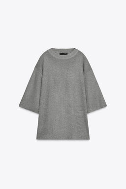 OVERSIZED PLAIN KNIT TOP
