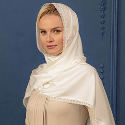 Шелковый палантин 180 х 50 см Шёлковый вечер - Мастерская ПОКРОВ фото 6