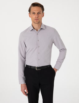 Gri Slim Fit Uzun Kollu Arm_rl_ G_mlek