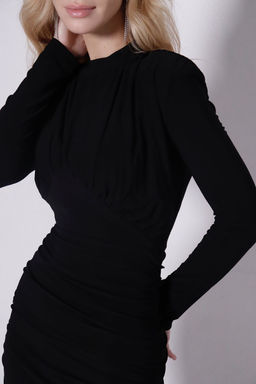 Мини-платье чёрное - Martichelli фото 14