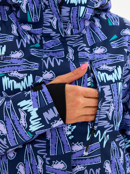 Женская горнолыжная сноубордическая куртка Alpha Endless Ultra Chaleur SNB 423/316_5 Разноцветный  фото 10