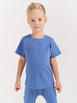 Футболка базовая Деним с карманом - Bungly фото 2