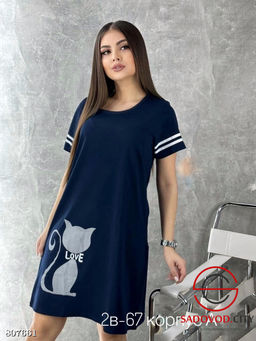 туника женская с рисунком кошки - Bruno фото 3