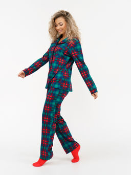 941 Пижама "Зеленая клетка"