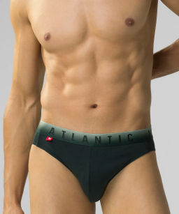 ATLANTIC 3MP-173 Трусы спорт Gradient Elastic - набор 3 шт. каберне + черный + изумрудный  фото 4