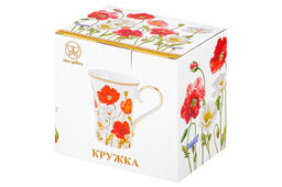 Кружка 400 мл 13*9*12 см Маки фарфор NEW BONE CHINA - Elan gallery фото 19