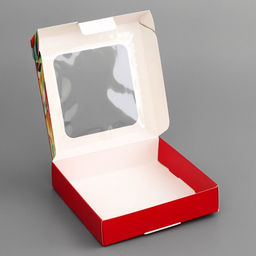 Цена за 5 шт. Коробка подарочная сборная с окном, упаковка, « С 8 марта», 13×13×3 см