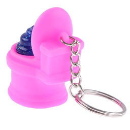 Цена за 12 шт. Брелок- антистресс детский «Унитаз», мялка, МИКС