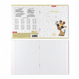 Цена за 10 шт. Тетрадь школьная ученическая ErichKrause Веселые зверята, 12 листов, клетка (в плёнке по 10 шт.)_MIX-PACK фото 8