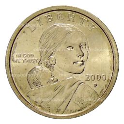 1 доллар 2000 года P США Сакагавея  Парящий Орел