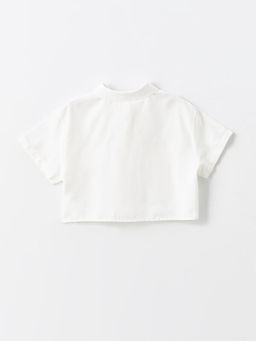 Basic K?sa Kollu K?z ?ocuk Crop G?mlek - Waikiki фото 2