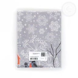 Полотенце кухонное из рогожки Снеговики 50х70/1 шт. - 50*70 Полотенца из рогожки - Арт дизайн фото 5