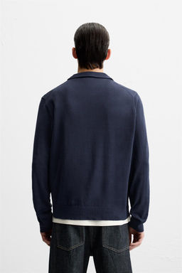 KNIT COTTON POLO SHIRT - Zara фото 12