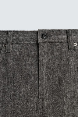 BRUSHED STRAIGHT-LEG JEANS - Zara фото 8