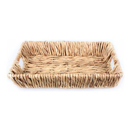 Поднос плетеный прямоугольный с ручками Walmer Arrow 45x32x8 см, цвет бежевый