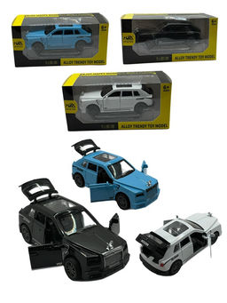 Металл. модель 12см "Rolls-Royce Masory (1:36) с эмблемой" 2 двери и багажник откр-ся (HN3603) свет фар, звук, инерция, 3цв., в коробке