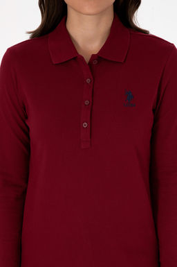 Kad_n Bordo Basic Polo Yaka Sweatsh_rt Sepette S_rpriz _ndirim - U.s. polo assn фото 6