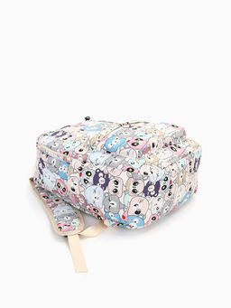 Набор: рюкзак школьный и пенал, с карманами, с принтом, размер 29?12?41 см, розовый/разноцветный