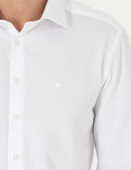 Beyaz Slim Fit Uzun Kollu G_mlek