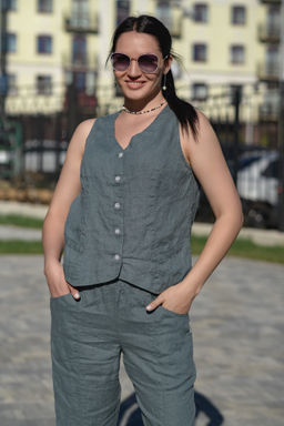 Жилет 100% лен - Новый лен фото 11