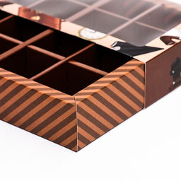 Цена за 5 шт. Коробка под 16 конфет Лучшему мужчине, 17.7?17.7?3.8 см