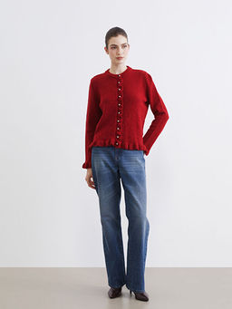 Bisiklet Yaka F?rf?rl? Kad?n Triko H?rka